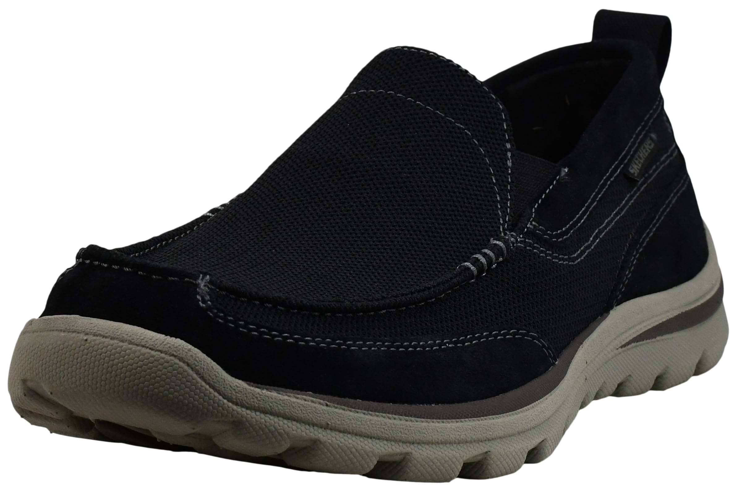 Skechers Men's Superior Milford Slip-On Loafer, Black, 8.5 D US Image