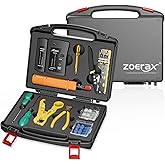 Network Tool Kit, ZOERAX 11 in 1 Professional RJ45 Crimp Tool Kit - Pass Through Crimper, RJ45 Tester, 110/88 Punch Down Tool