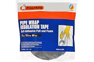 Frost King FV30 Foam and Foil Pipe Insulation, 2"x l/8"x 30ft, Silver
