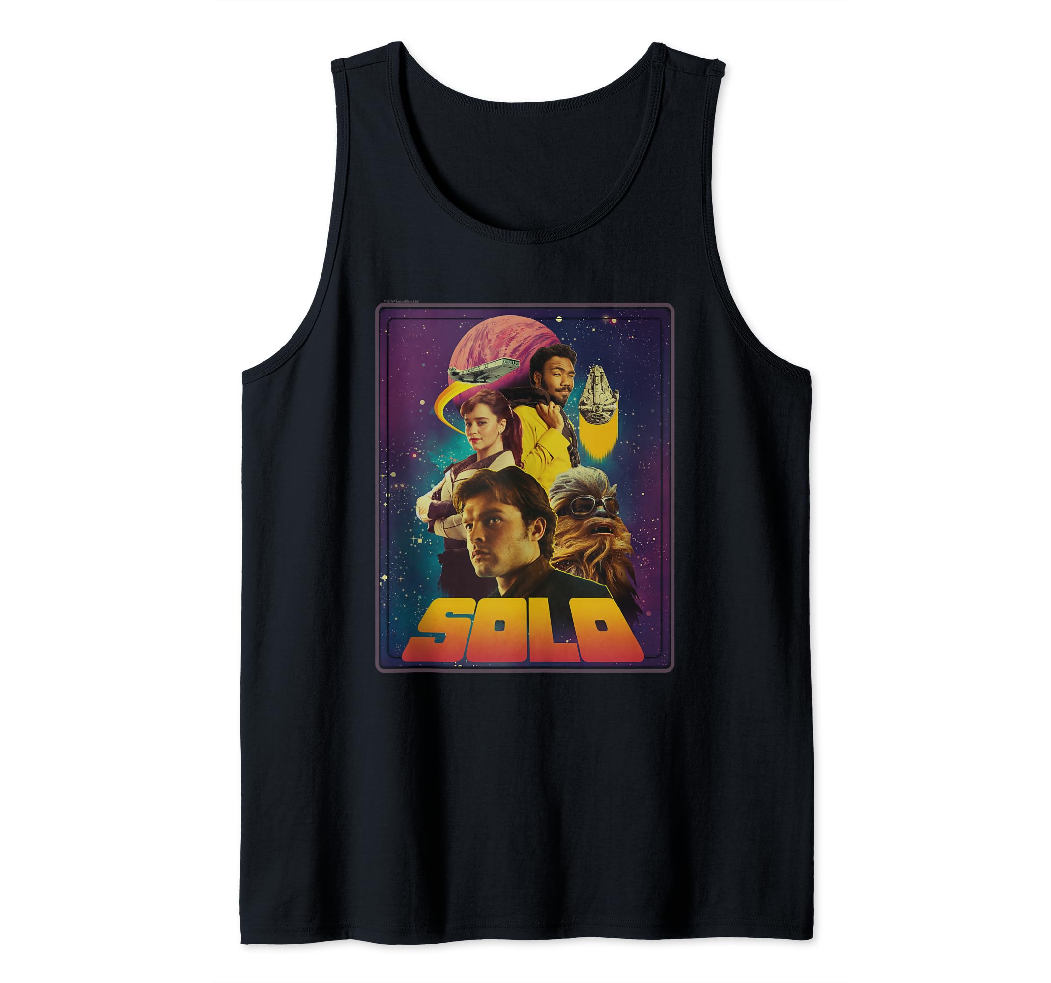 Star Wars Han Solo Movie Four Heroes Poster Tank Top