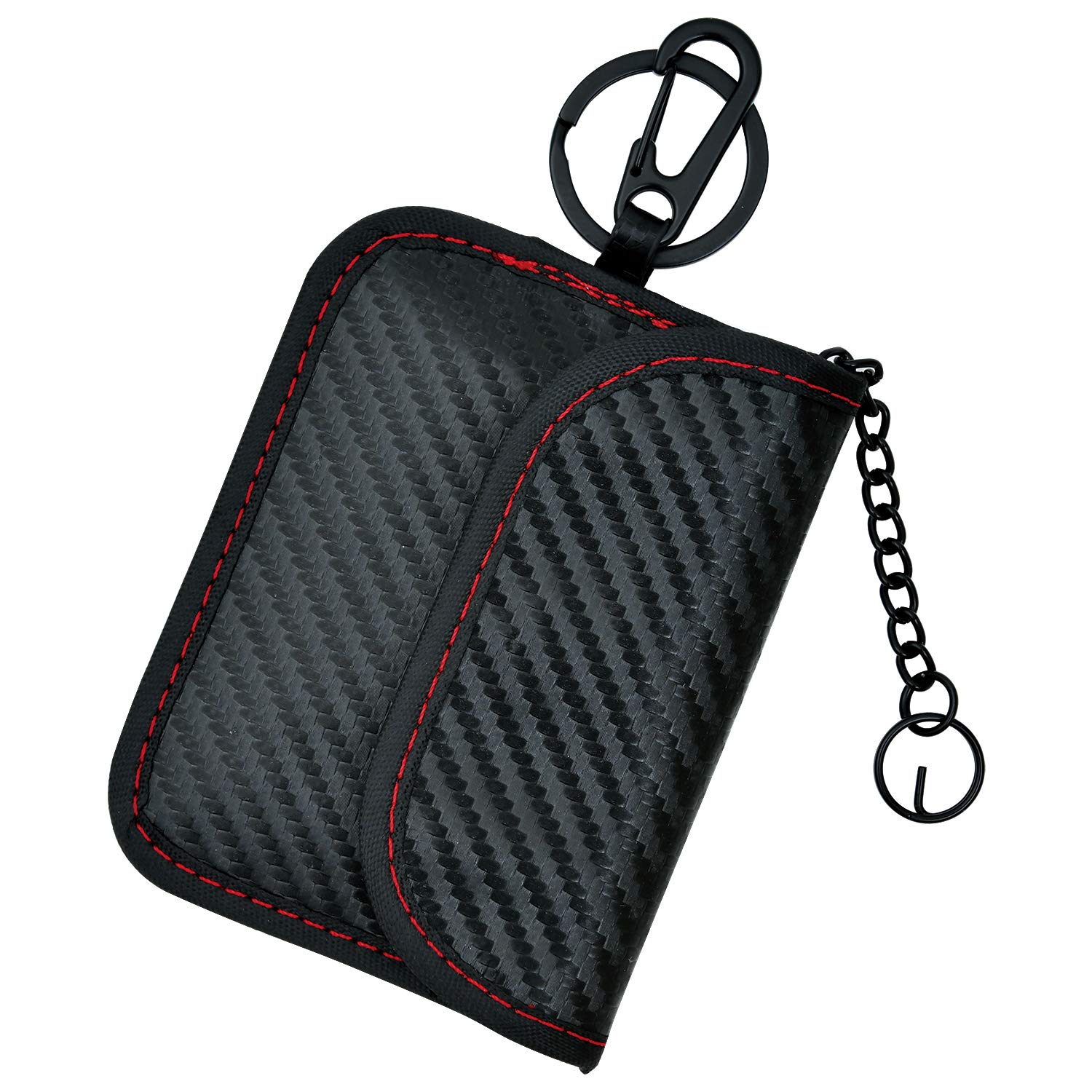 セイワ(SEIWA) 車内用品 電波遮断 スマートキーケース WA56 カーボン リレーアタック対策 防止 ポーチ リモコンキー 1枚入商品画像