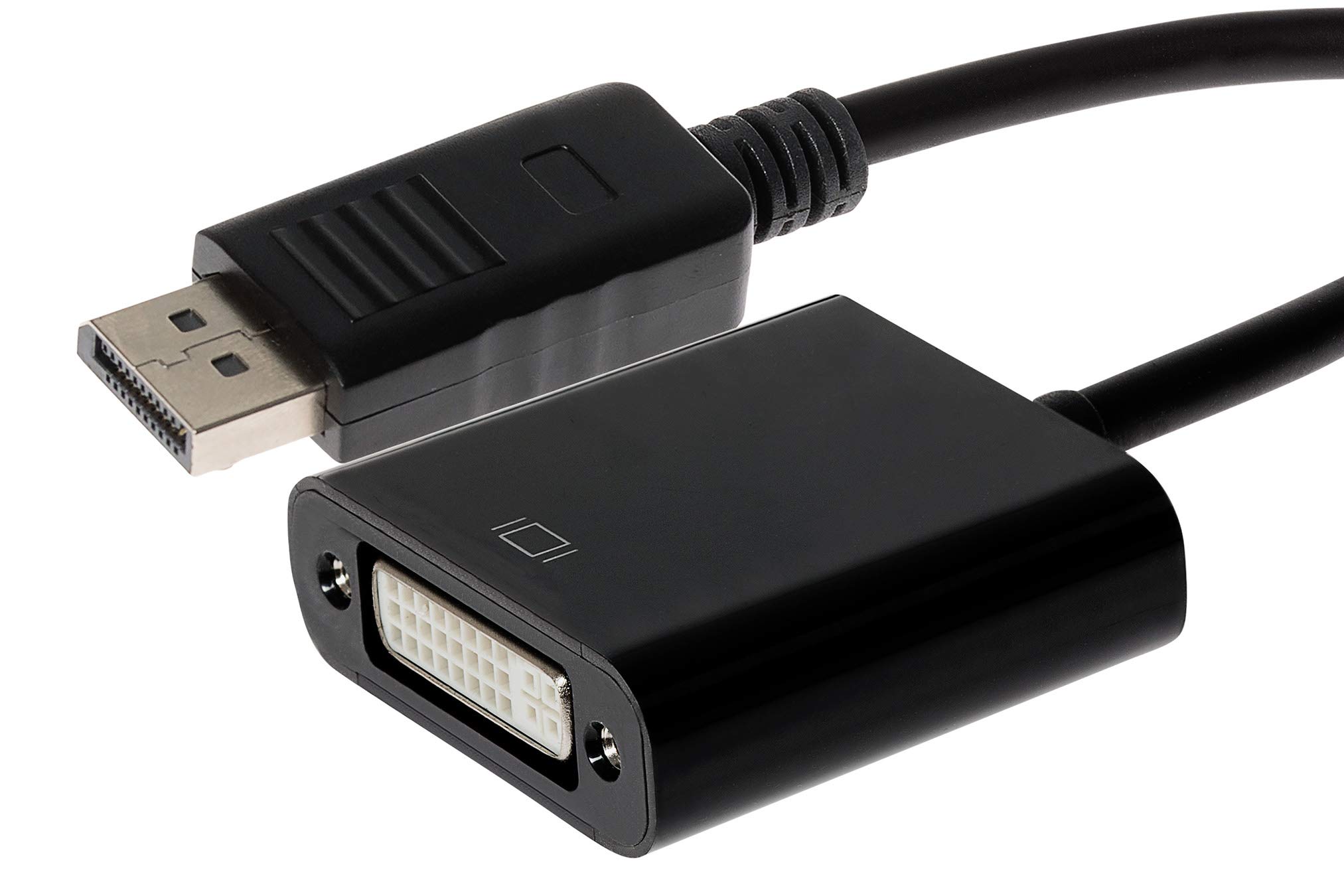 Maplin DisplayPort to Female DVI-D 24 + 5 Pin Adapter, 0.23m Cable