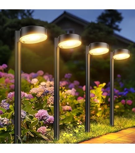 Aigostar Solar Lights Outdoor Garden, Solar Powered Stake Lights 12 Pack, Garden Solar Lights - View #6