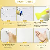 ELALRAU Wall Filler Repair Kit 100g x2, Drywall Patch, Scraper, Sandpaper view 5