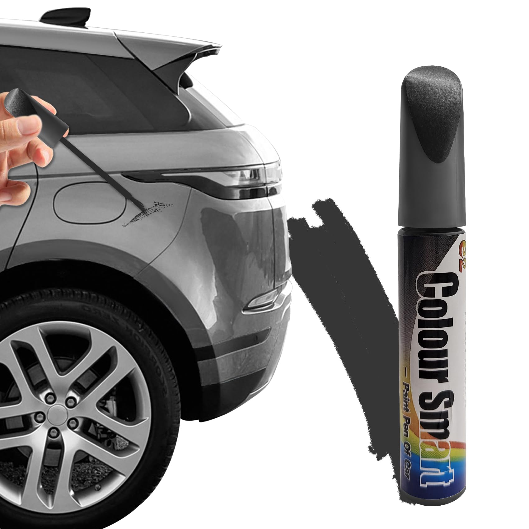 Photo 1 of QZTYTY Touch Up Paint for Cars, Scratch Remover for Vehicles, Universal Car Accessories Decoration Car Scratch Remover for Minor Scratches for Most Cars (Gray)
