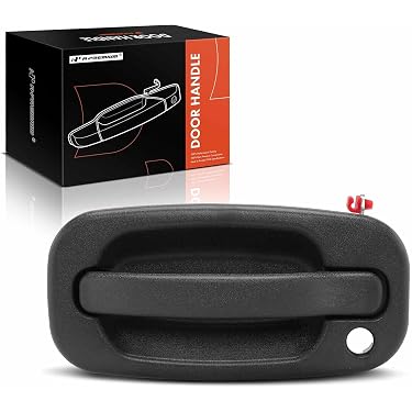 Smooth Black Sliding Door Handle - Rear Right For GMC & Chevy Vans (10 Year Warranty)