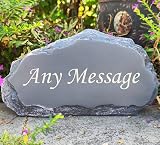 Personalized Memorial Stones Engraved Custom Messages for Garden Decor view 3
