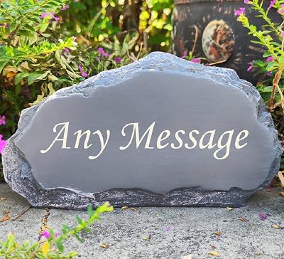 Personalized Memorial Stones - Custom Engraved Garden Markers