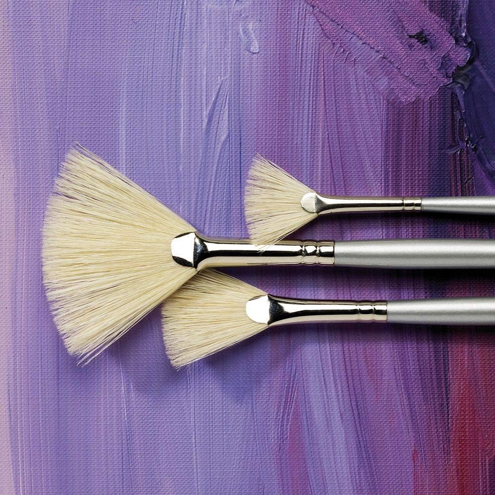 Specialist Crafts Student Long Handled Fan Hog Brush Set