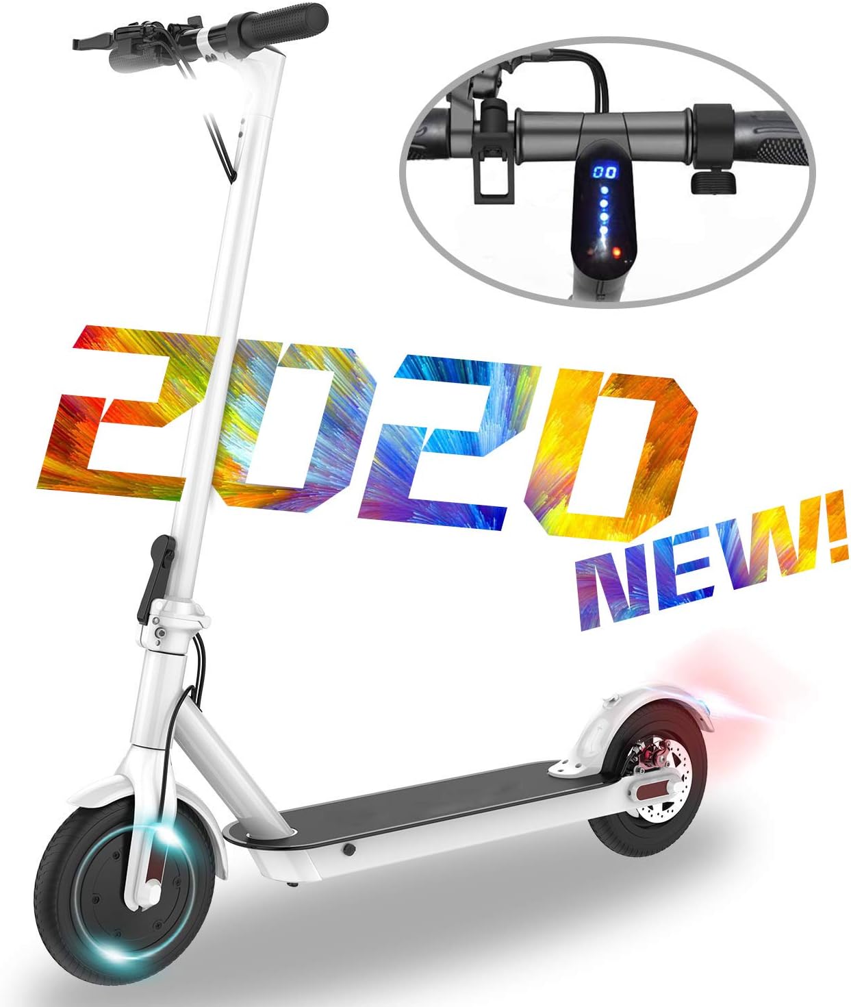 MARKBOARD Electric Scooter Foldable, Powerful 250W Motor, 8.5" Solid Tire, Up to 20Km/h, Portable Folding E Scooter City Commuting Tool, Lightweight Electric Kick Scooter for Adults and Teenagers