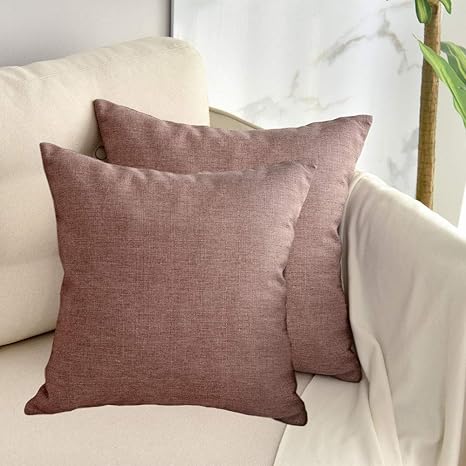 SIPEIEN Pack of 2 Linen Throw Pillow 