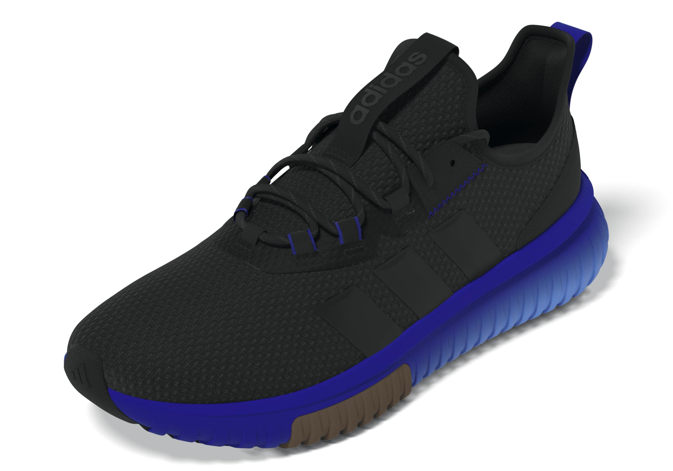 adidas Men's Kaptir 4.0 Sneaker, Black/Black/Lucid