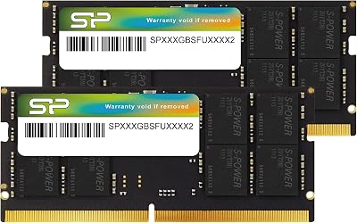 SP Silicon Power DDR5 64GB (2x32GB) 4800MHz PC5-38400 CL40 1.1V SODIMM Laptop