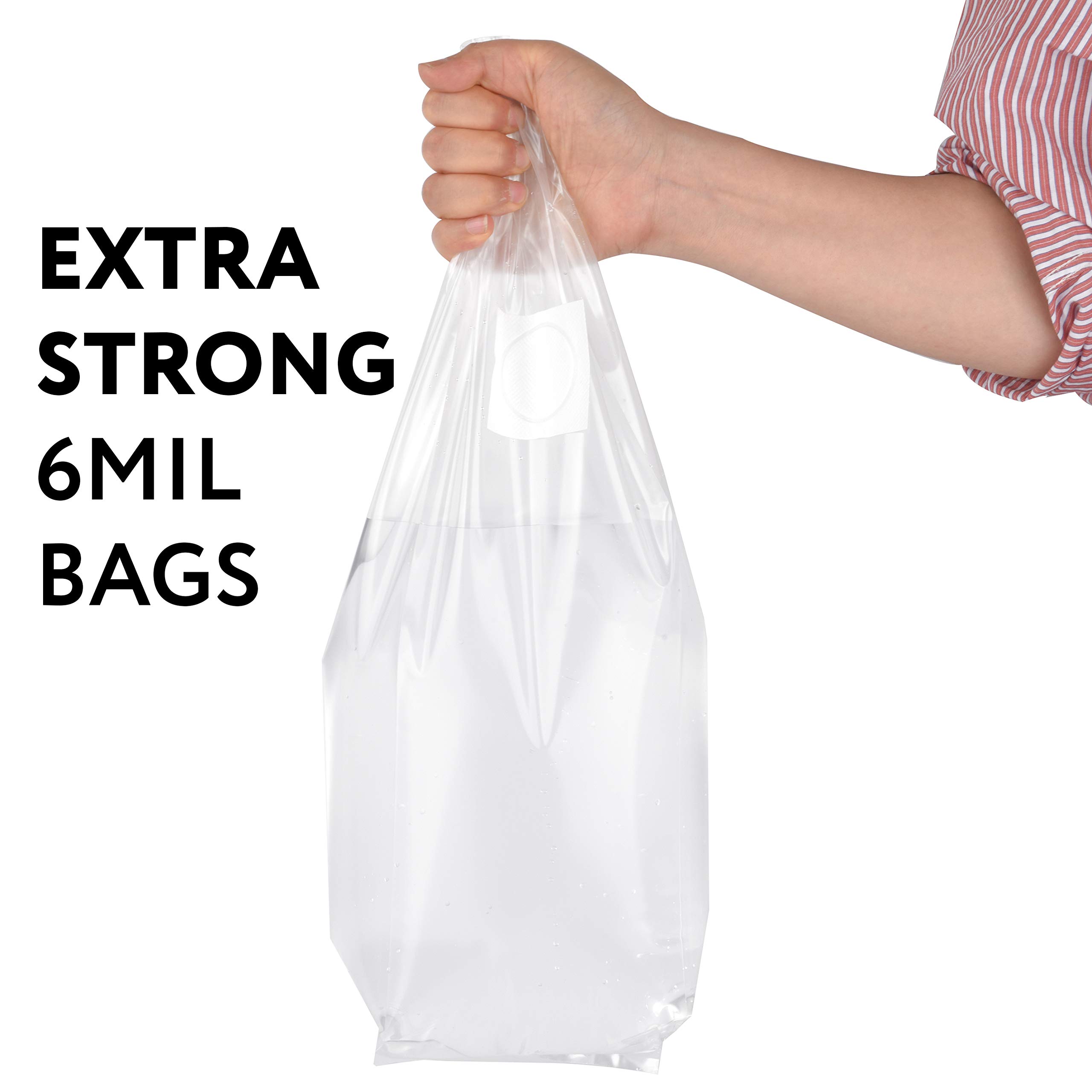 Impresa Mushroom Grow Bags 50-Pack - 6 Mil, 6 x 5 x 20 in Clear Floor-Standing Bags - Autoclavable with 0.2 Micron Filter Patch - Tear-Resistant Plastic for Cultivation - Image 3