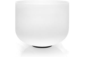 TAIFENG Sacral Chakra D Note Quartz Frosted Crystal Singing Bowl 8 inch
