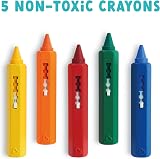 Munchkin Bath Crayons Set of 5 Colourful Mess-Free Bath Toys view 3