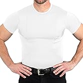 CCW Tactical Concealed Carry Holster Shirt | Quick Access Open Pocket with Large Storage | Mens Crew