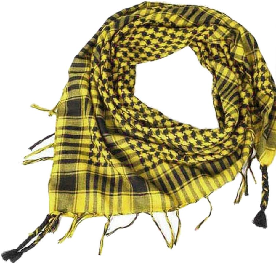 Clearance Square Shemagh Neck Scarf Desert Keffiyeh Thickened Scarf Wrap for Women and Men