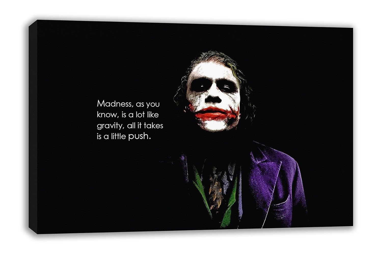 Der Joker Madness Zitat Batman The Dark Knight Auf Leinwand 76 2