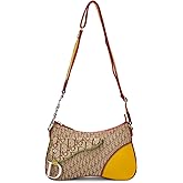 Dior What Goes Around Comes Around Women's Pre-Loved Multi Trotter Rasta Double Saddle Bag