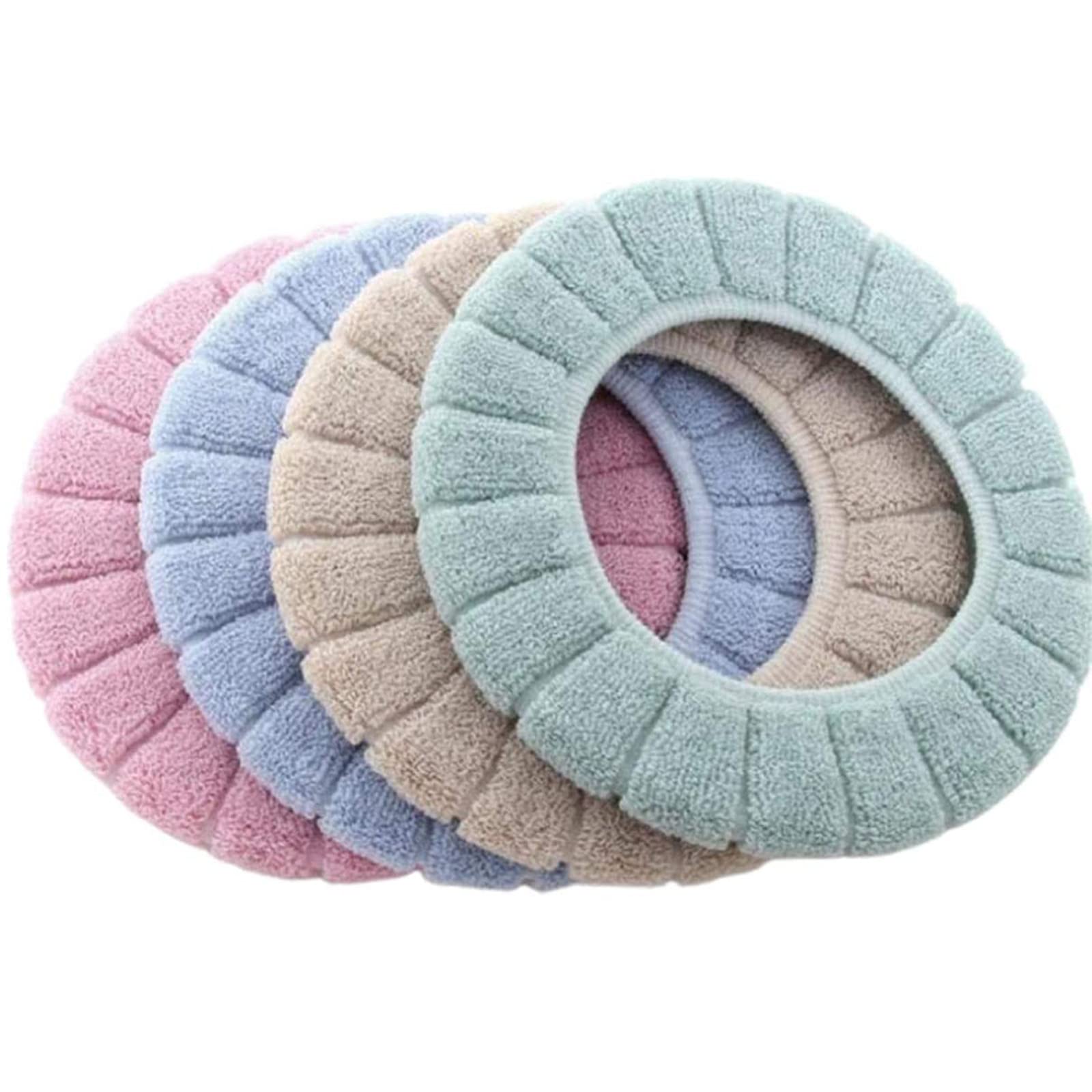 Guador Toilet Warmer Pad, 1 Pcs Warmer Soft Washable Toilet Seat Cover Thicken Toilet seat Cover Cushion Reusable Pads Toilet Accessories Soft Plush Bathroom