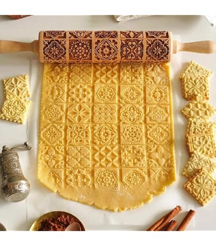 ROULEAU à Pâtisserie GRAVÉ Grand - Flocons De Neige