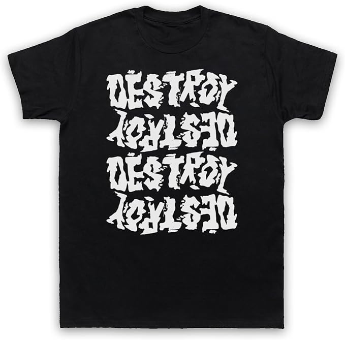 Destroy Punk Rock Anarchy Mens TShirt Amazon.co.uk Clothing