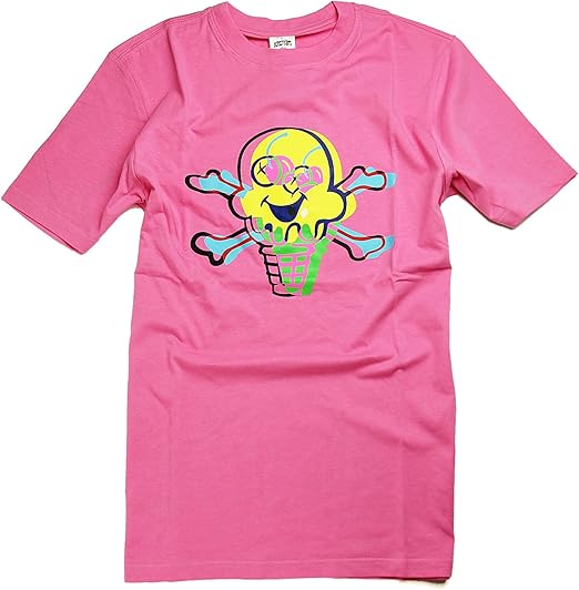Amazon アイスクリーム Icecream Skate Tシャツ Pharrell Williams ファレル ウィリアムス Warhola T Shirt Mサイズ Pink ピンク Tシャツ カットソー 通販