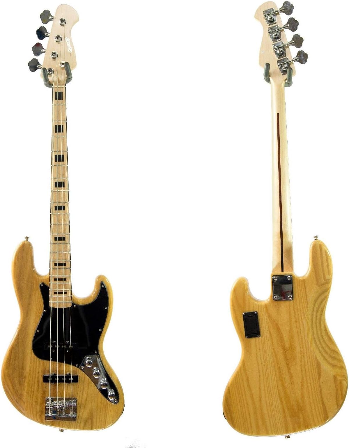 Electric Bass Guitar Jazz 4 String JB Natural push pull active passive New York by Quincy Beautiful Unique