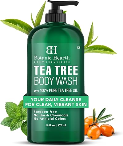 Botanic Hearth Tea Tree Body Wash 473 ml – Deep Cleanse Moisturize