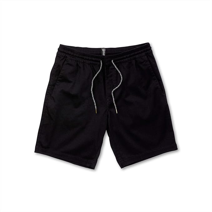black shorts elastic waist