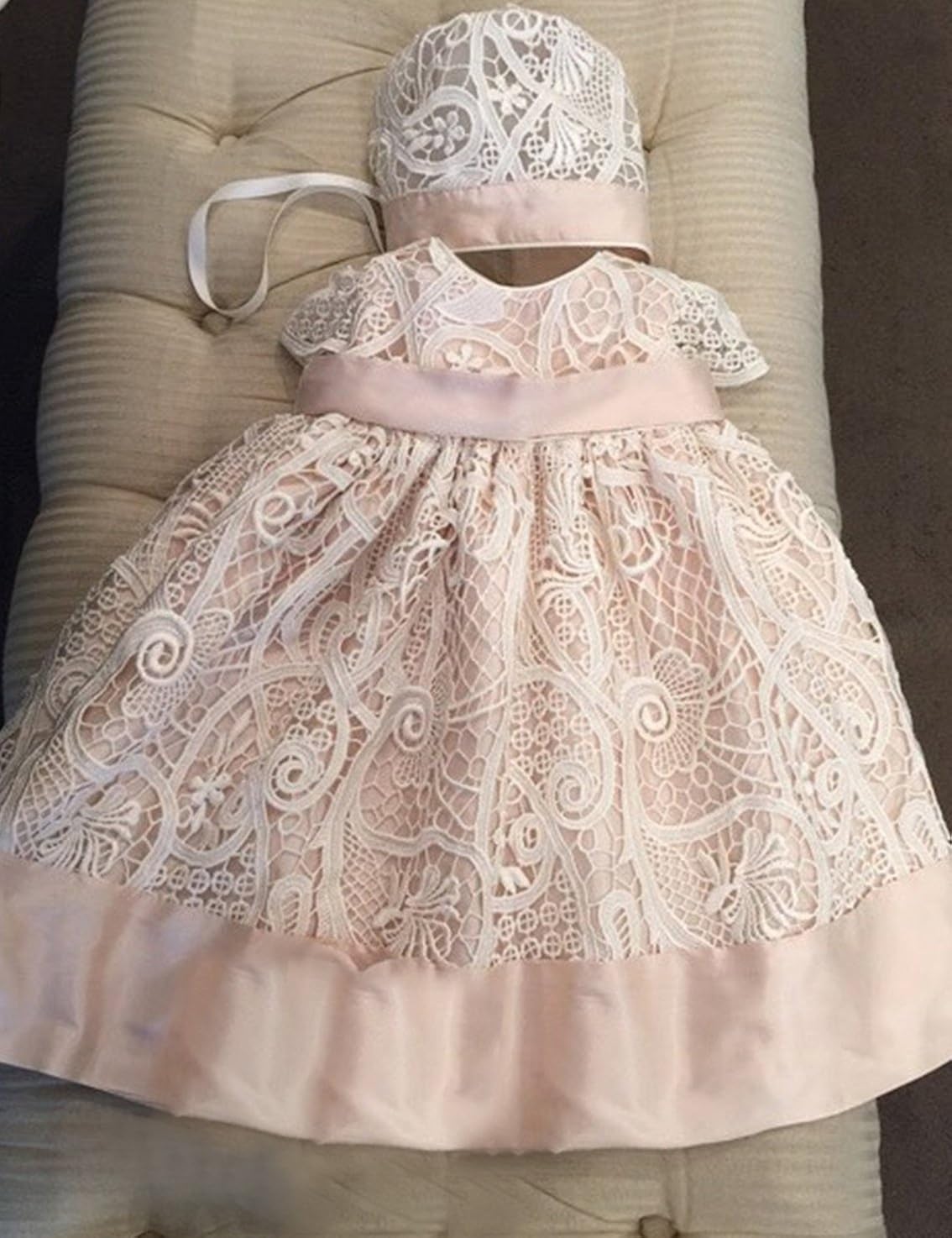 pink christening dress