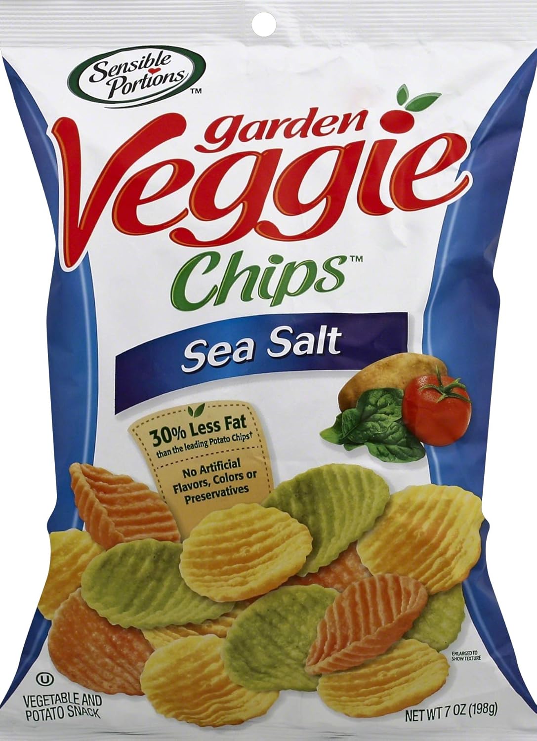 Sensible Portions Garden Veggie Chips, Sea Salt, 7 oz