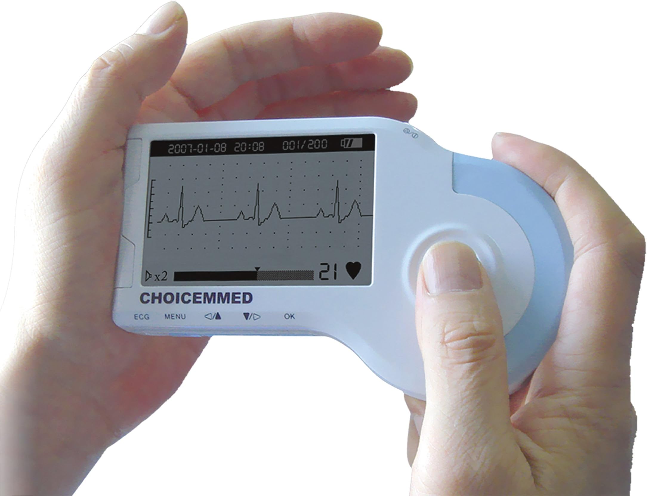 Choice Medd MD100B Colour Portable Handheld ECG EKG Heart Monitor Deluxe Set