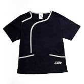 Fabrique Innovations NFL Women's Team Logo Multi Color Wrap Scrub Top