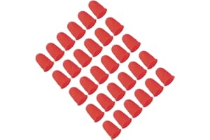 PATIKIL Rubber Finger Tips, 30 Pack Silicone Thumb Fingertip Protector Finger Cots Covers Guard Pads Thimble Grips for Office