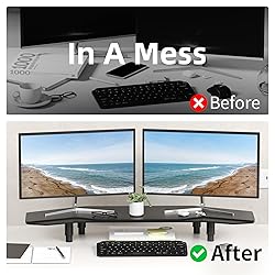 AFOOYO 39.4 Inch Dual Monitor Stand Riser