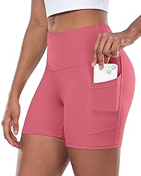 CHRLEISURE Womens Biker Yoga Shorts with