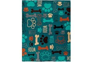 Infinity Republic - Puppy Paws Dog Lovers Soft Plush Blanket - Perfect for Gifts, Pets, Decor, etc!