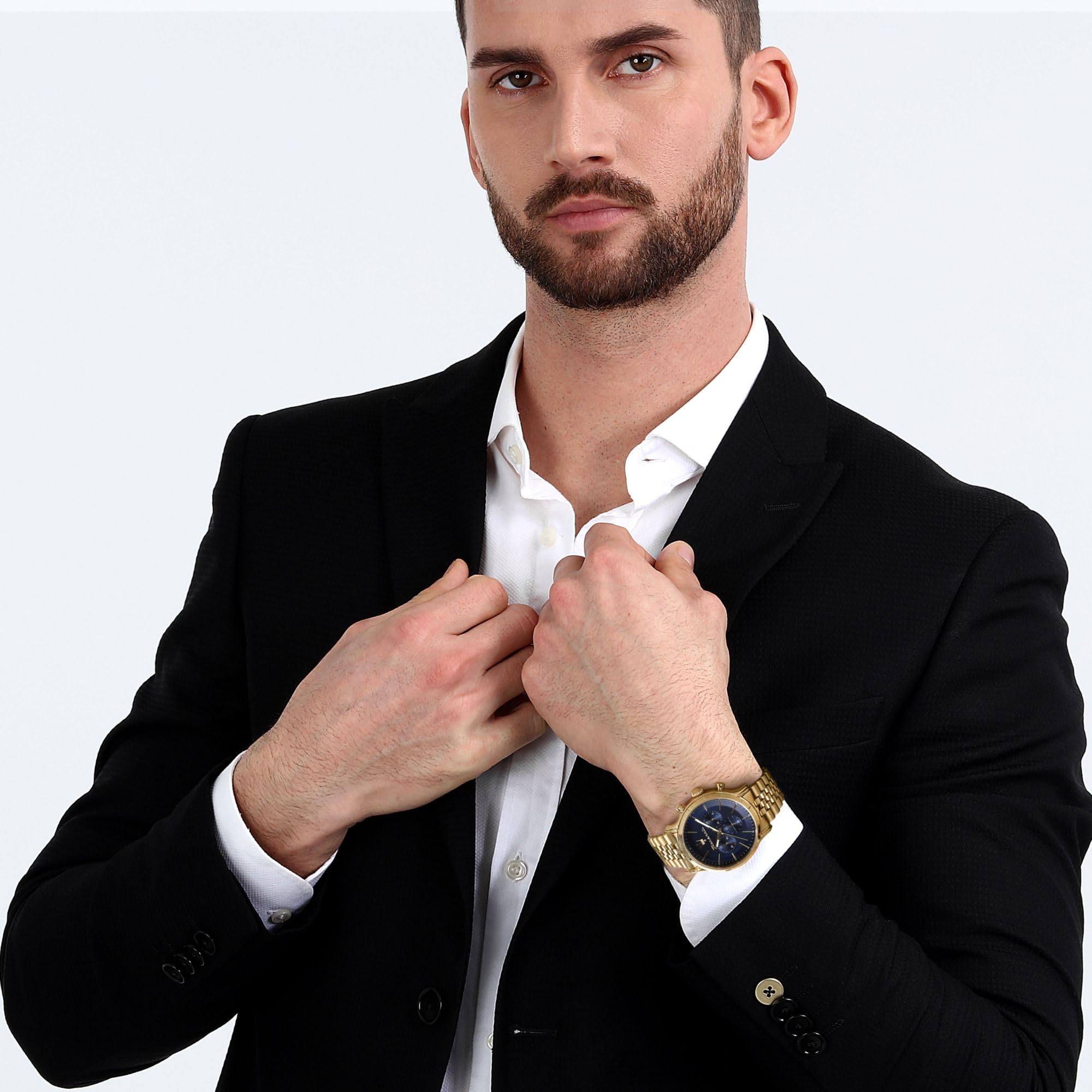 Maserati Epoca R8873618031 Men's Limited Edition Chronograph Quartz Movement Watch, blue, Luxury