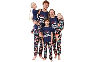 YRAETENM Christmas Pajamas for Family Family Xmas Matching Pajama Sets Short Sleeve Tee and Bottom Loungewear Holiday Jammies