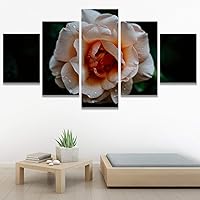 SIGNWIN 5 Panel Canvas Wall Art Flora Snapshot for Home Decorations Ready to Hang - 60