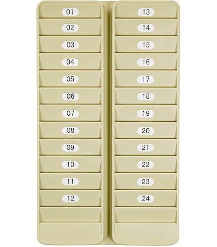 Wall Mounted Attendance Card Holder Rack Retractable Organizer