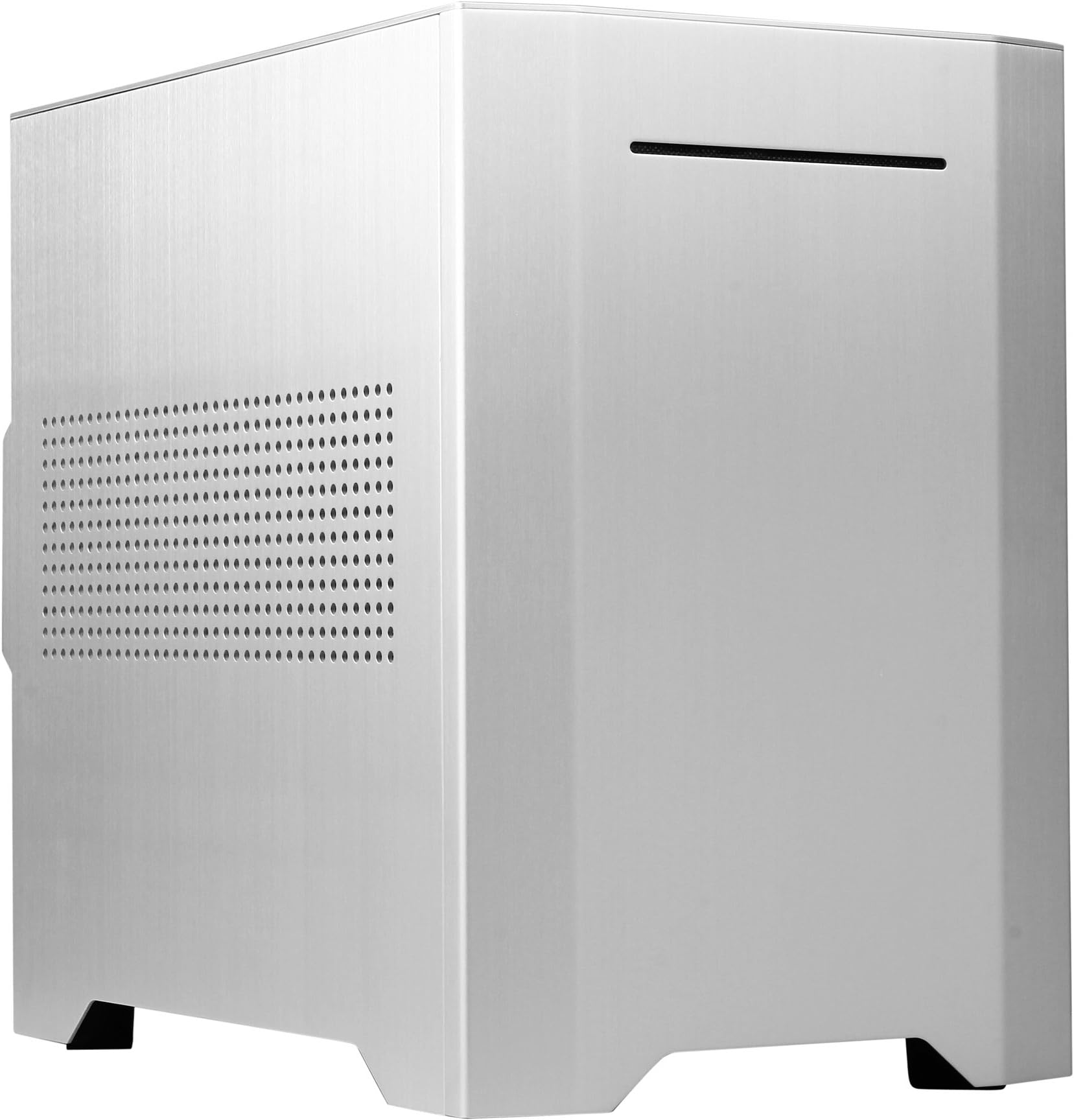 Rosewill Mini-ITX Tower Dual Fans Computer Case - Silver Aluminum/Steel Legacy W1-S