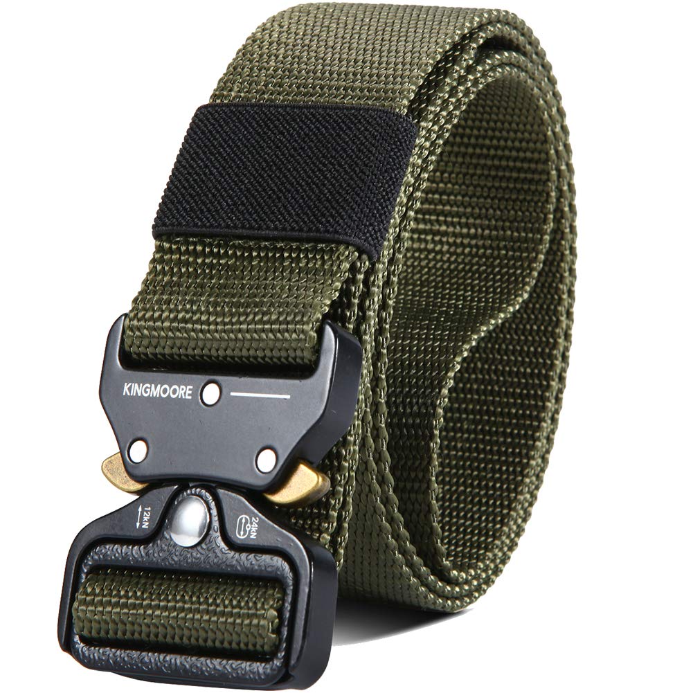KingMoore Men's Tactical Belt Heavy Duty bing Belt Adjustable
