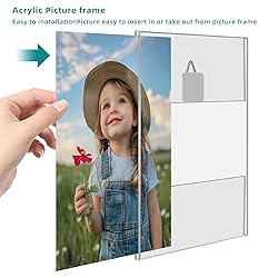Bluesun 5x7 Picture Frame wall Hanging Acrylic set