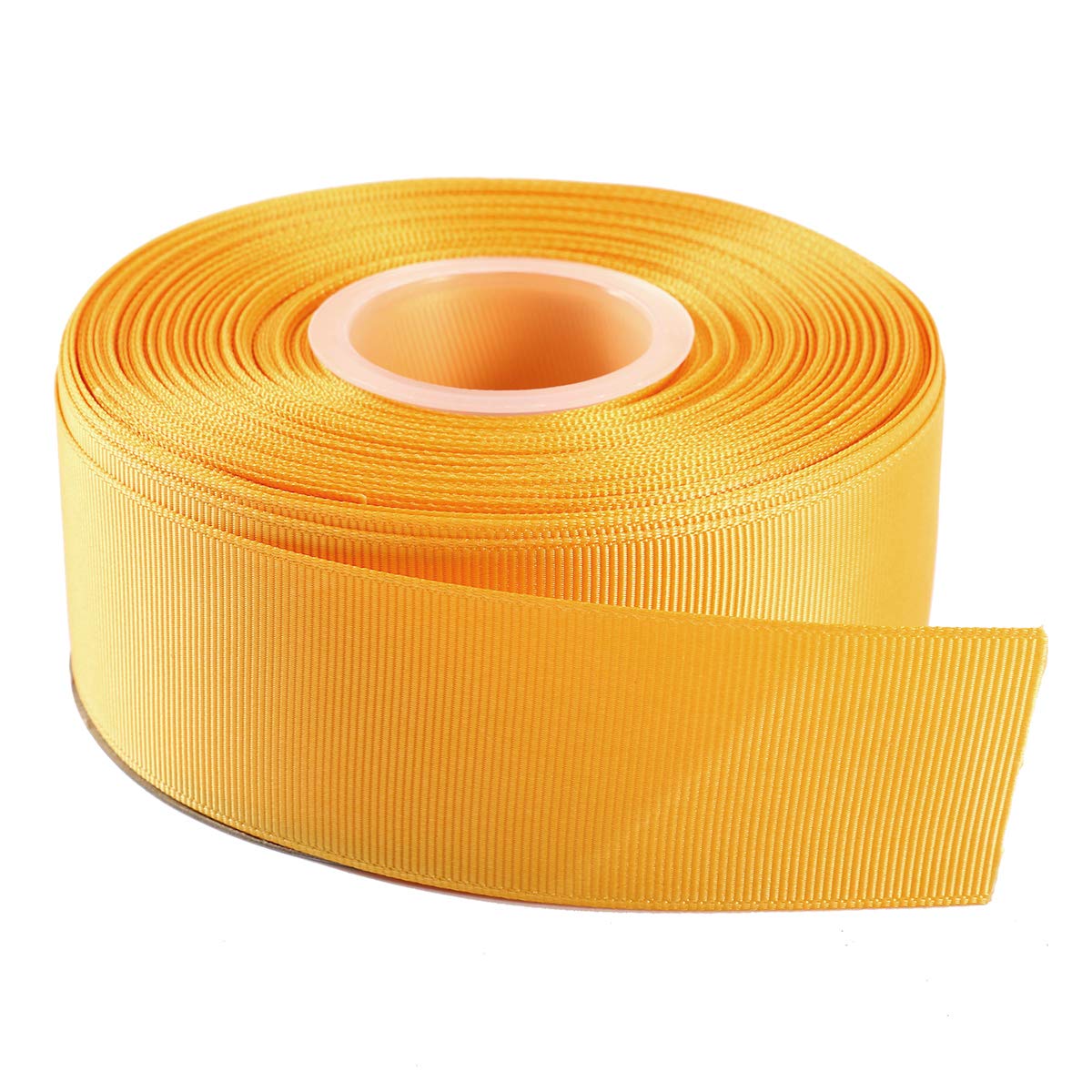 ITIsparkle 38mm Grosgrain Ribbon 22 Meters-Roll Set for Gift Wrapping Cake Decoration Party Favor Hair Braids Hair Bow Baby Shower Decoration Floral Arrangement Craft Supplies, Gold Ribbon