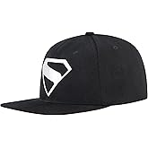 Concept One Unisex-Adult DC Comics Superman Baseball Cap, Adult Adjustable Snapback Hat with Flat Brim for Men and Women