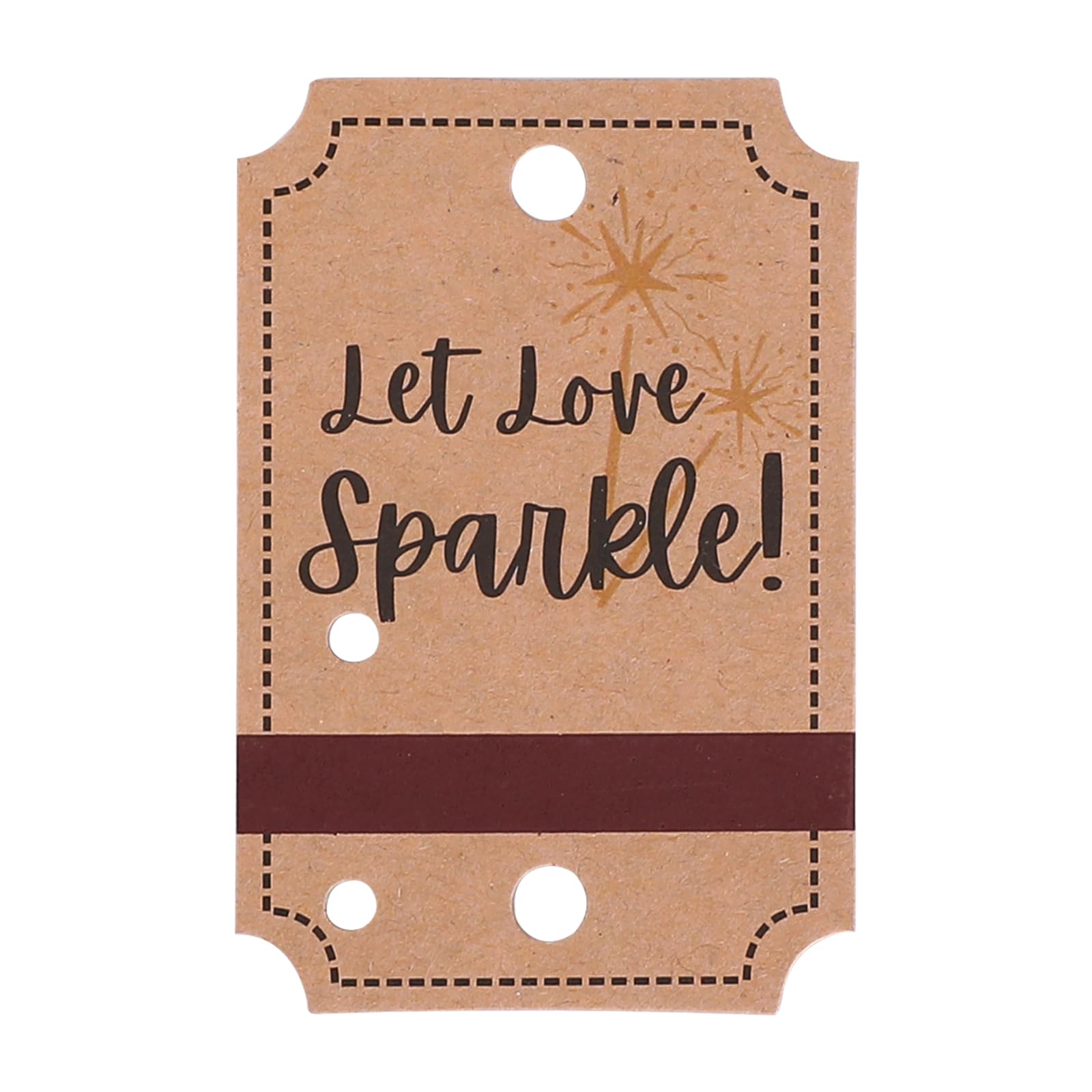 Photo 1 of 100PCS Kraft Wedding Send-Off Tags with Built-in Match Striker, Rustic ‘Let Love Sparkle’ Decor Craft Paper Sleeves for Ceremony Grand Exit, Anniversary, Parties, Graduation Favors, Engagement Event