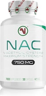 Nutriodol NAC Supplement 750mg Vegan Capsules - High Bioavailability view 1